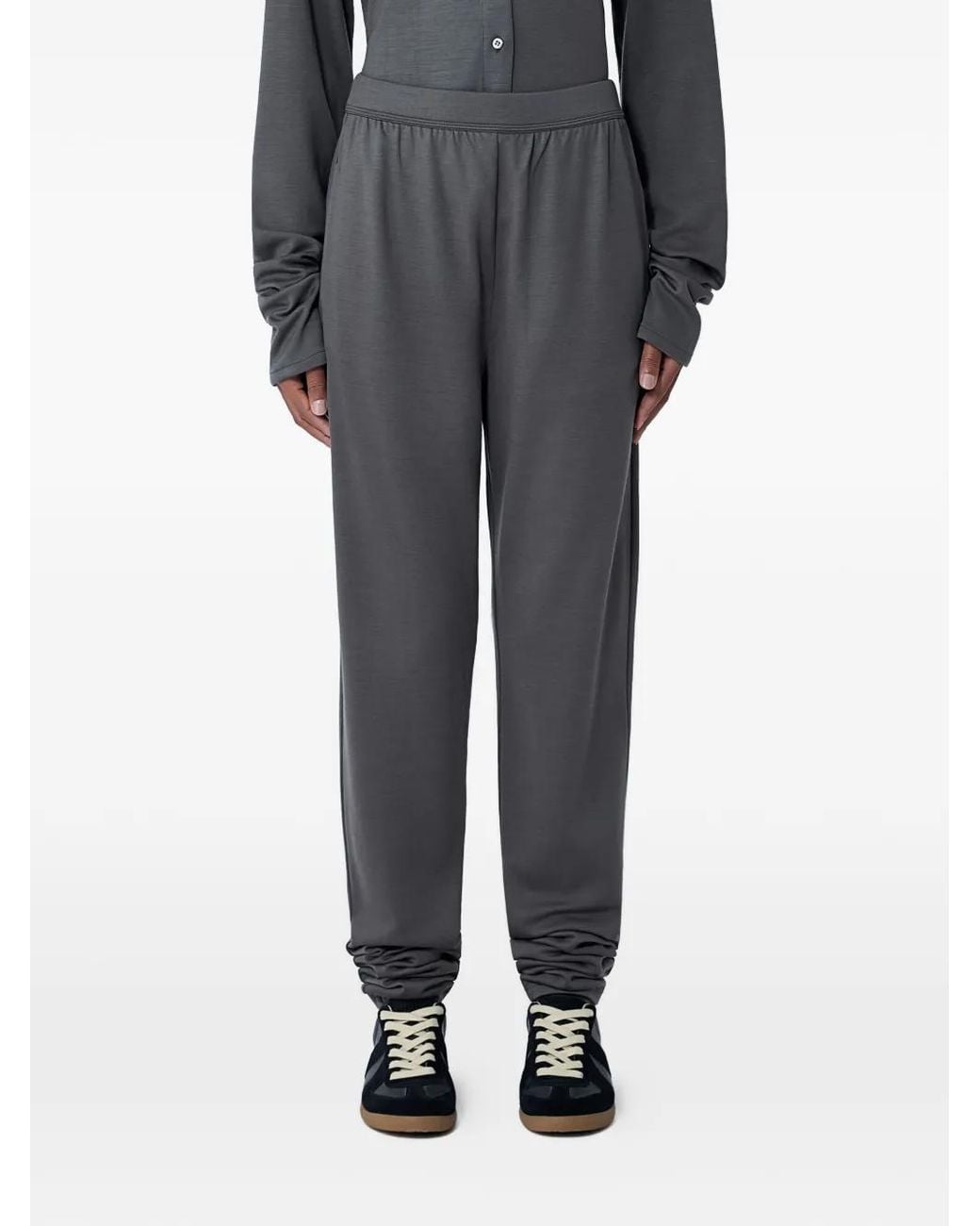 Rier Gray Elasticated-Waist Track Pants