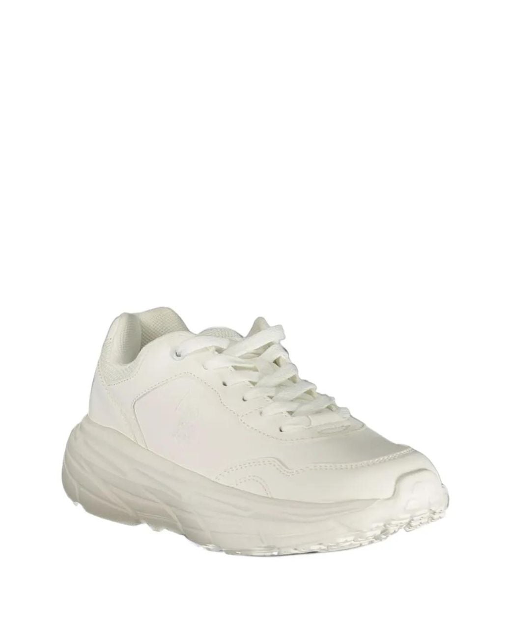 U.S. POLO ASSN. White Logo-Embossed Chunky Sneakers