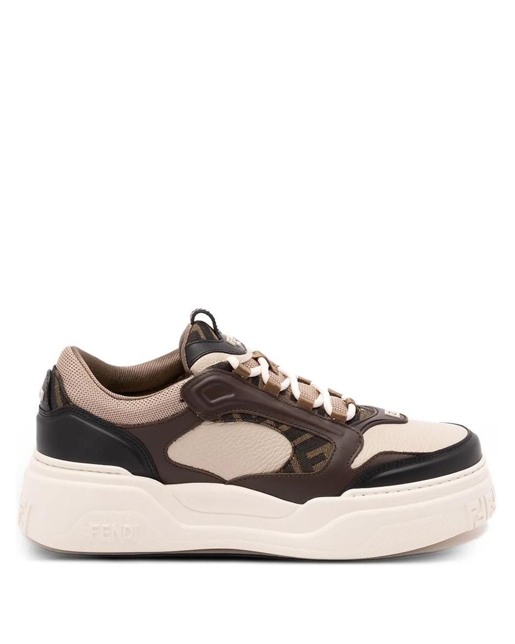 Fendi Chunky Sneakers Mit Ff-Details in Natural für Herren