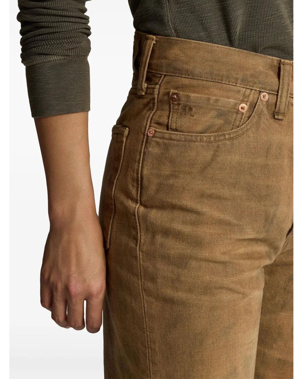 RRL High Boy Broek in het Brown