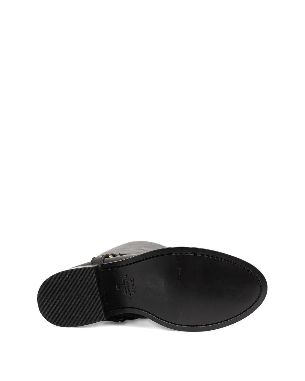 Polo Ralph Lauren Black Buckle Strap Boots