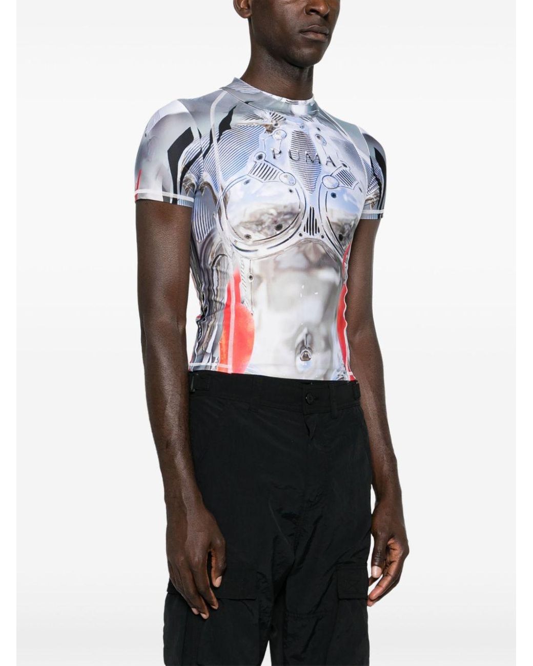 ottolinger puma コラボ　tシャツ PUMA X Ottolinger Graphic-print T-shirt in Blue | Lyst Australia