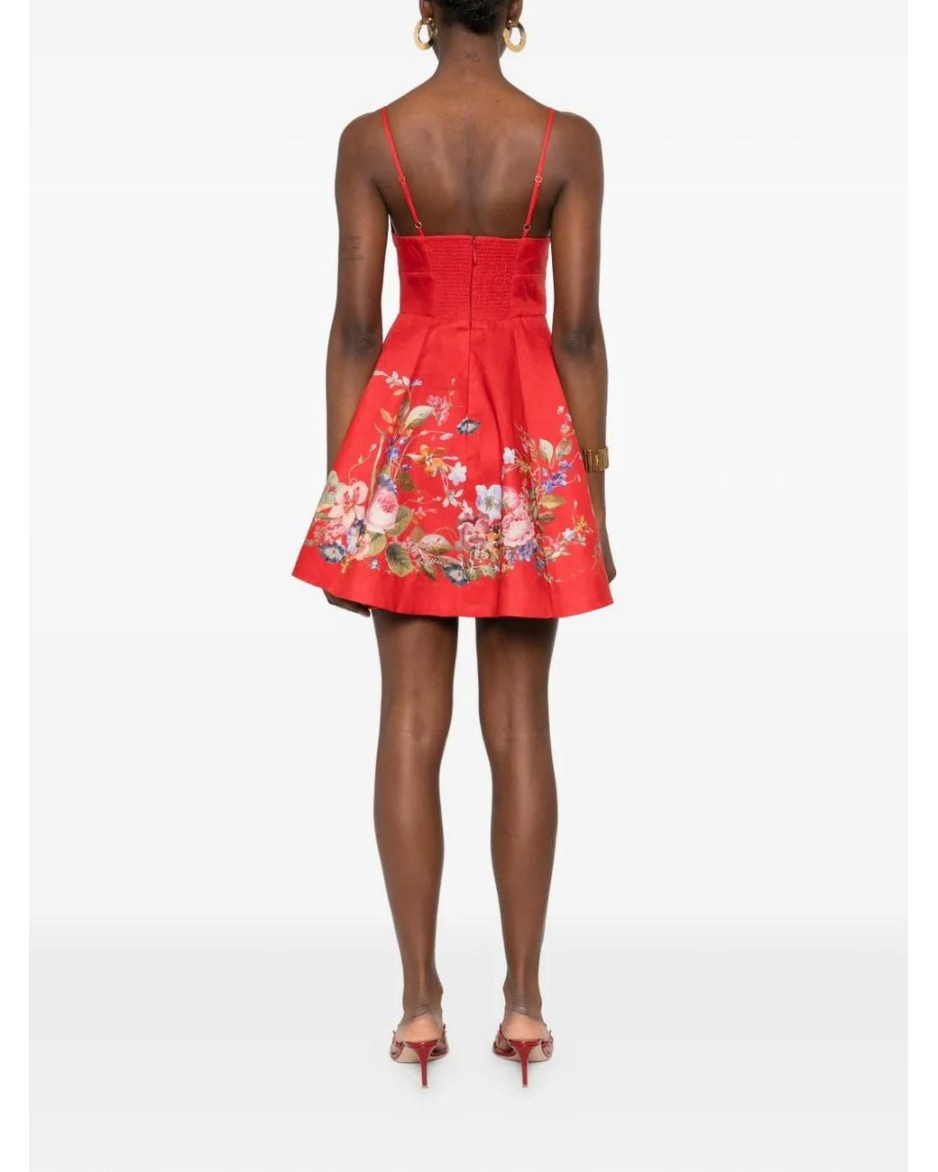 Zimmermann Patience Mini Jurk in het Red