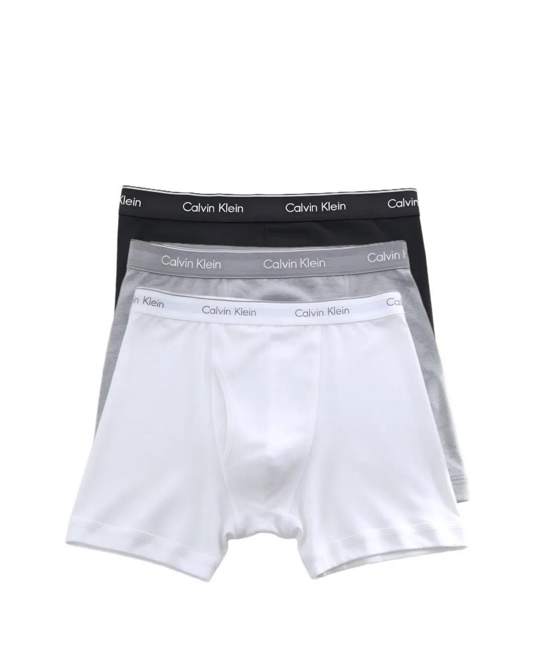 Calvin Klein White Logo-Waistband Boxers (Set Of Three) for men