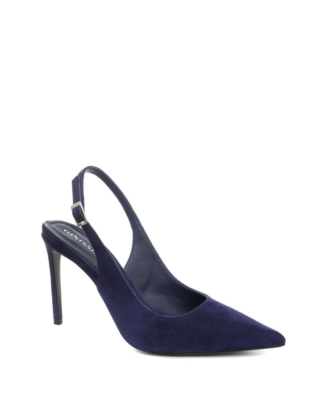 Ginissima Blue Lavinia Slingback Pumps