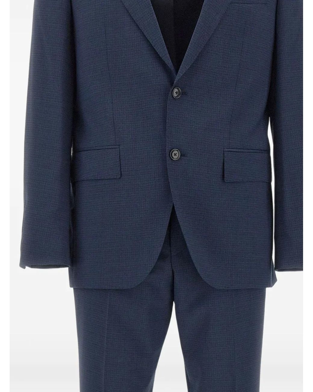 Boss Blue Two-Piece Regular-Fit Suit for men