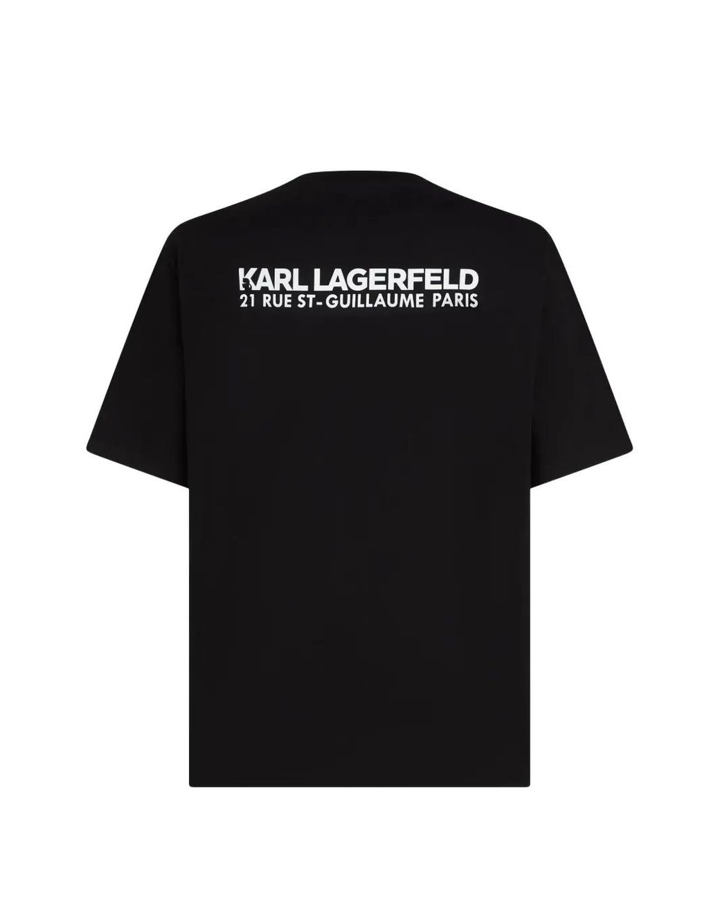 Karl Lagerfeld Black Rue St-Guillaume Relaxed T-Shirt for men
