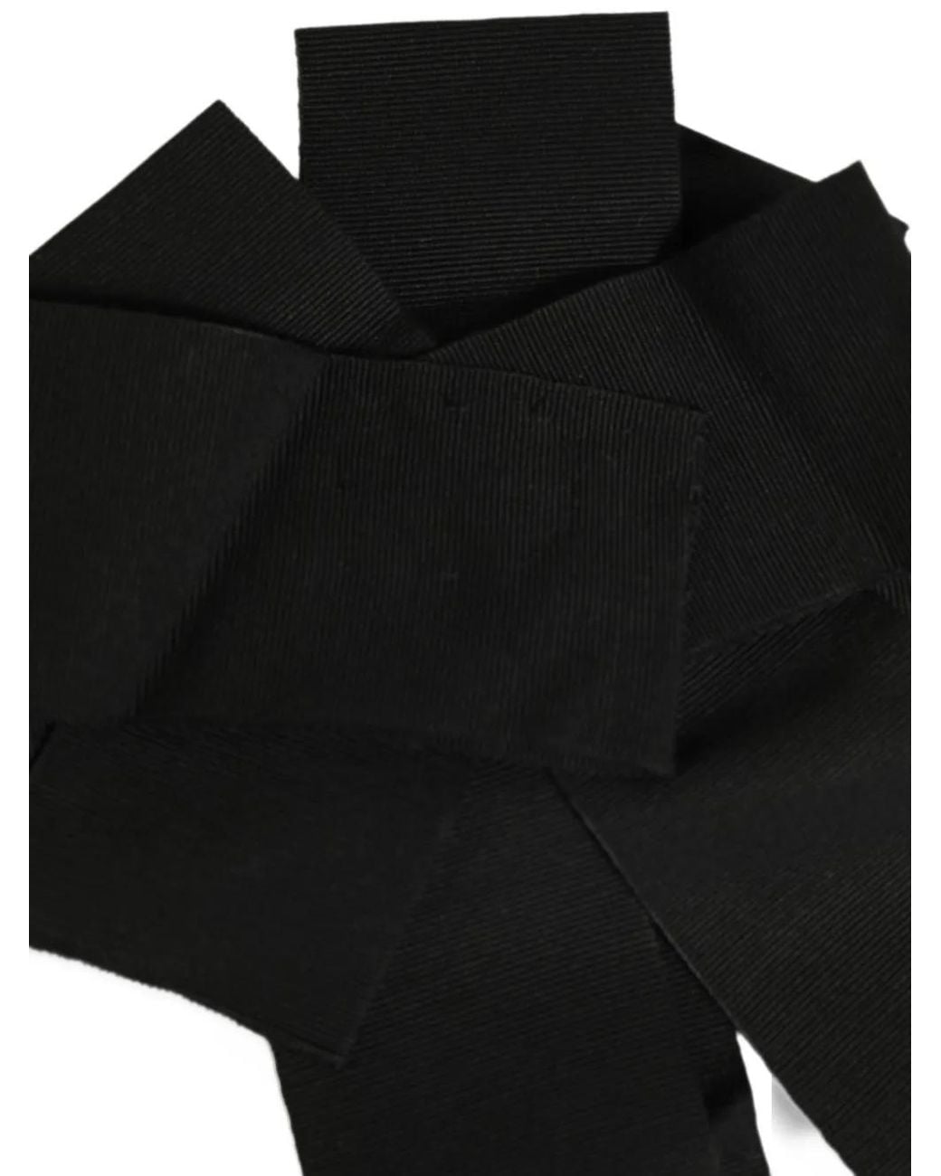 Dolce & Gabbana Black Wrap-Around Tie Belt