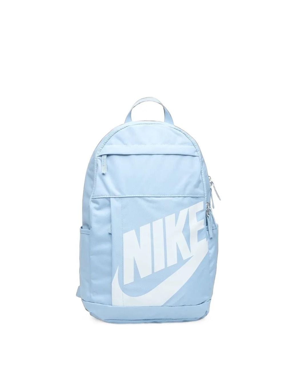 Nike Blue Logo-Print Zip-Fastening Backpack