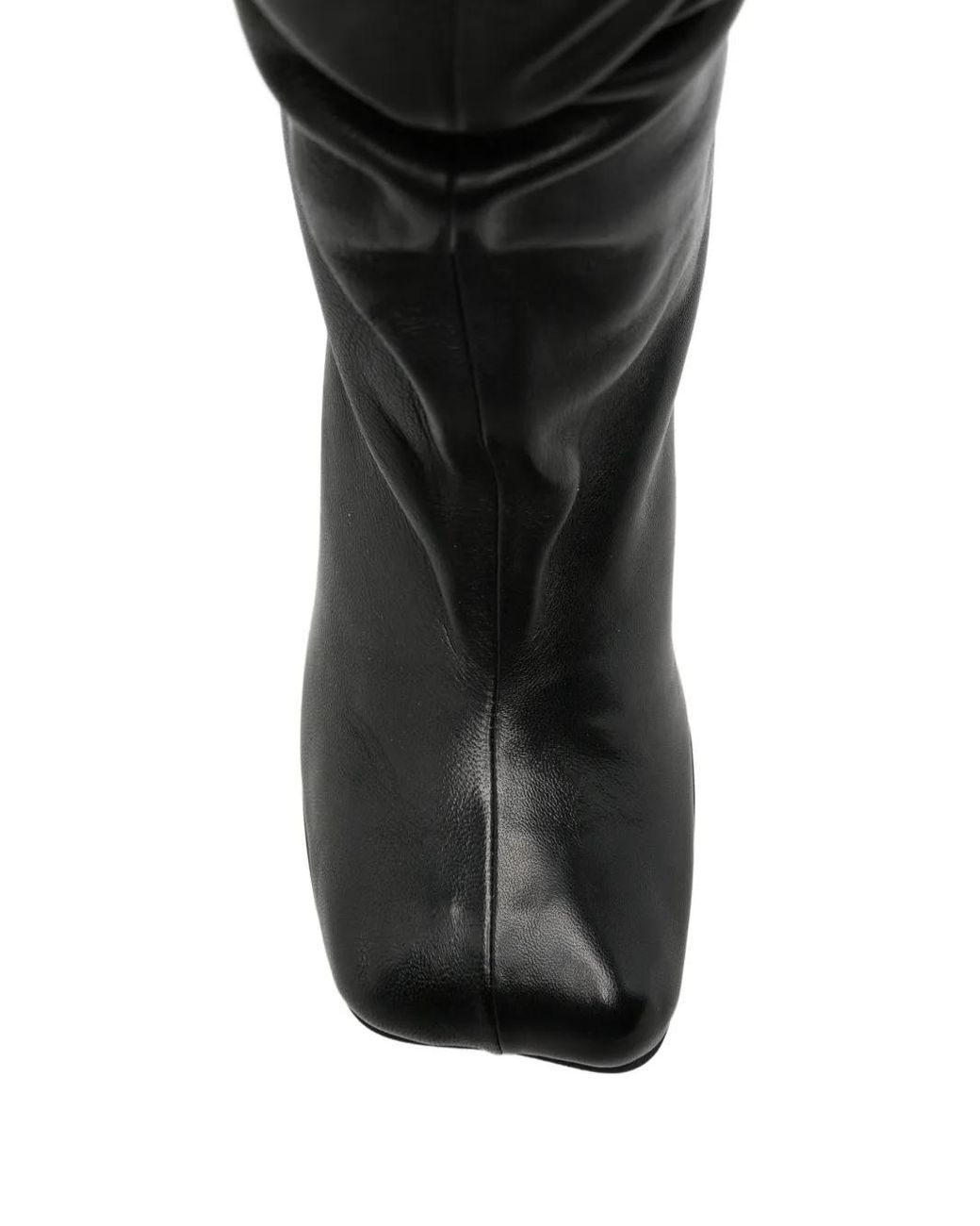 Poeve Black Square-Toe Boots