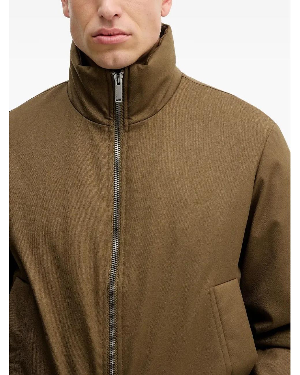 Sisley Brown Zip Jacket for men