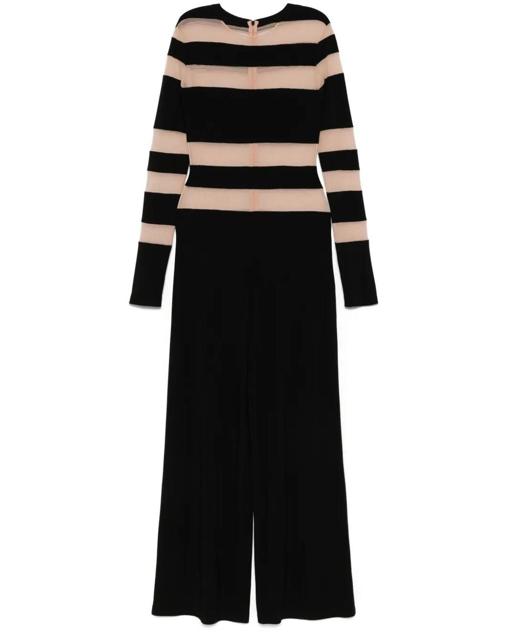Norma Kamali Black Spliced Straight Leg Jumpsuit