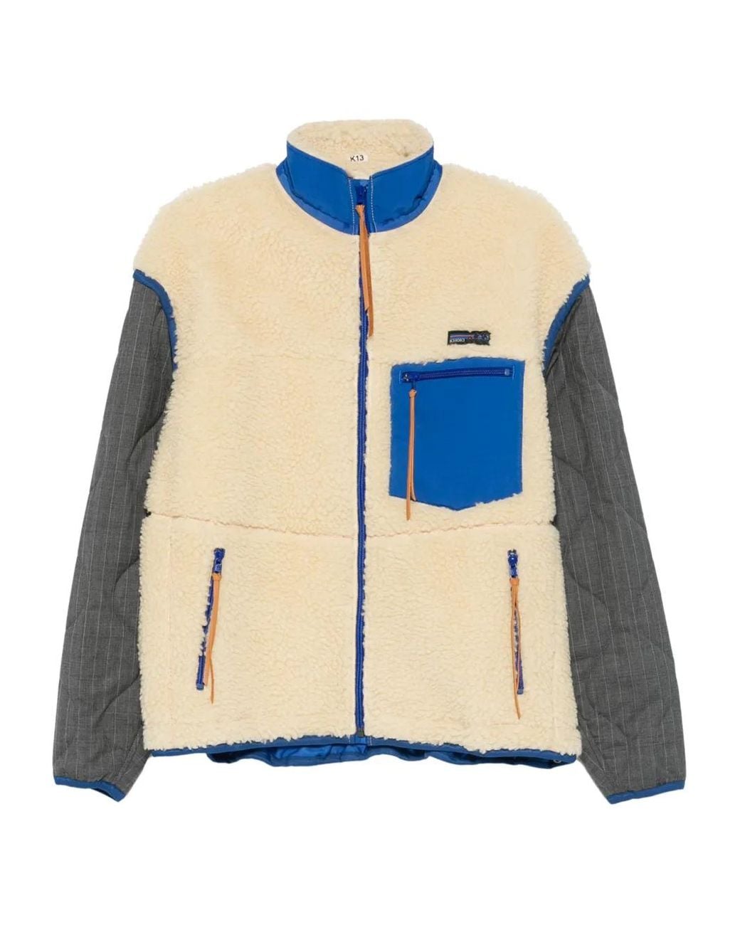 KHOKI Blue Zip-Up Gilet for men