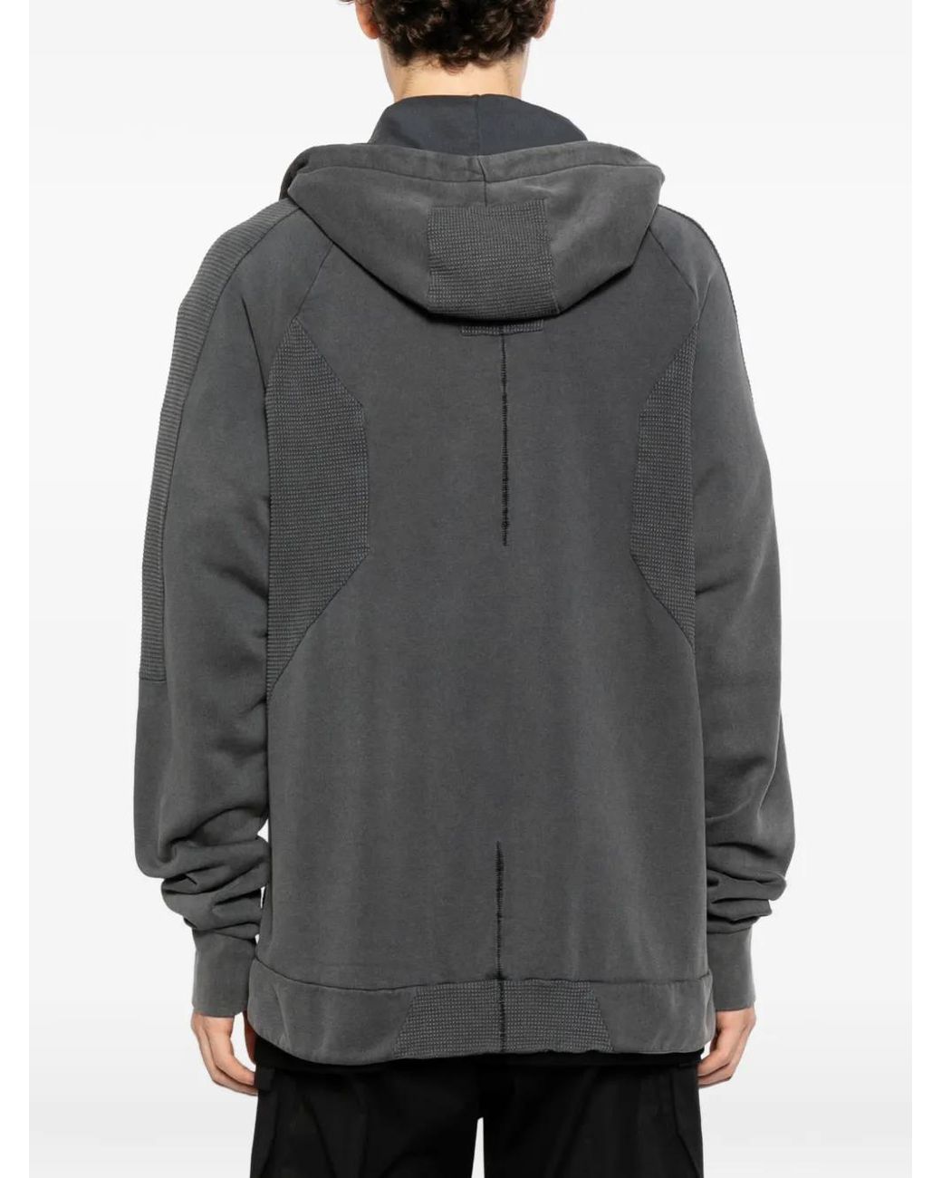 Thom Krom Gray Hoodie À Fermeture Zippée for men