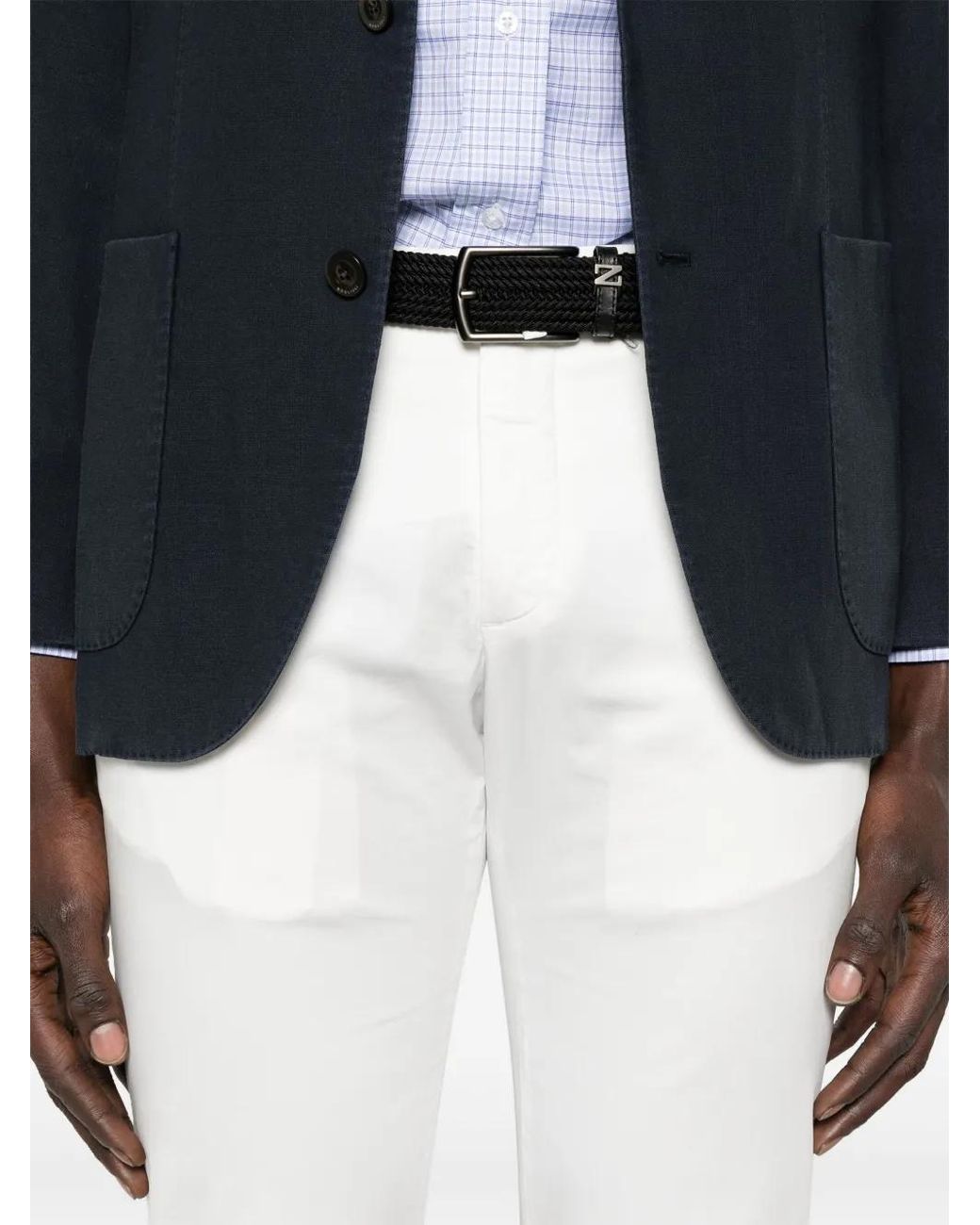 Briglia 1949 White Cotton Trousers for men