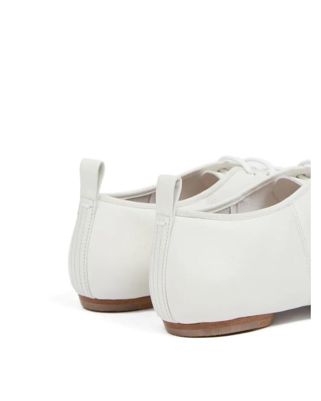 Maison Margiela White Tabi Jazz Lace-Up Derby Shoes for men