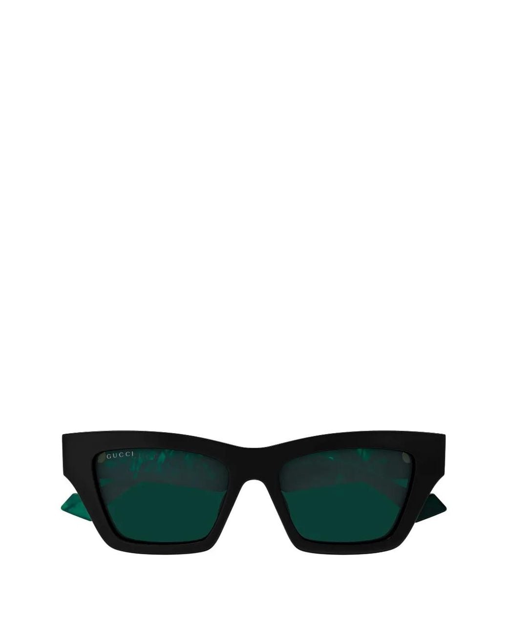 Gucci Green Double G Cat-Eye Sunglasses