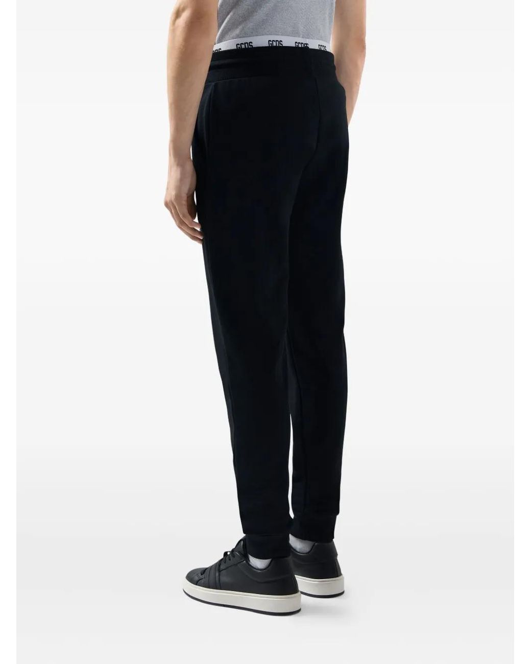 Gcds Black Drawstring-Waist Pants for men