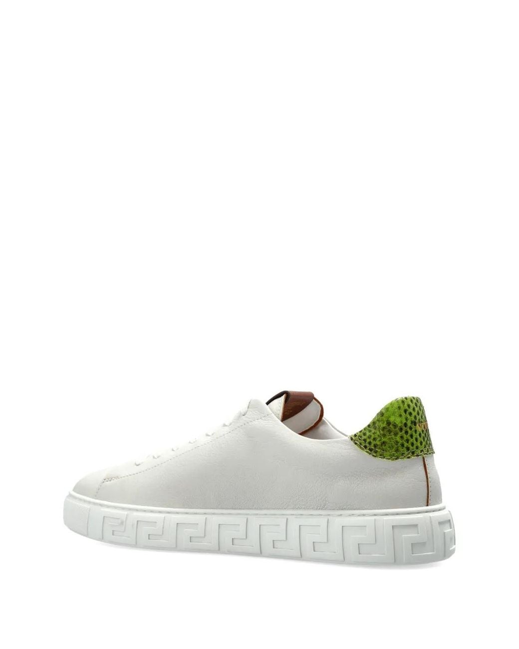 Versace White "Greca" Sports Shoes for men