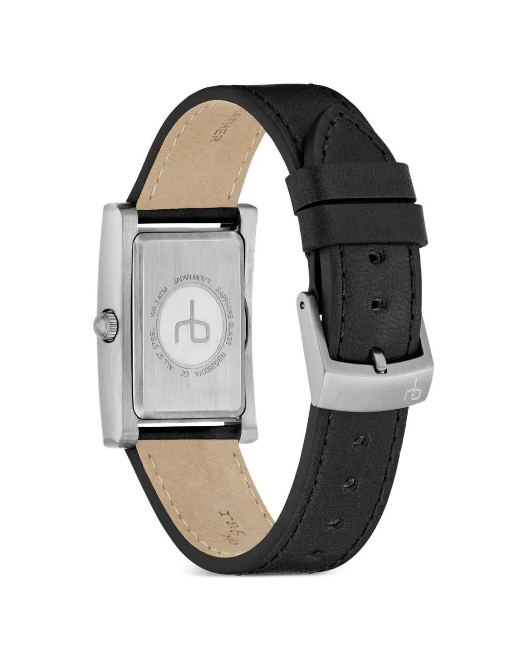 Rag & Bone Black Rectangular 26Mm Watch for men