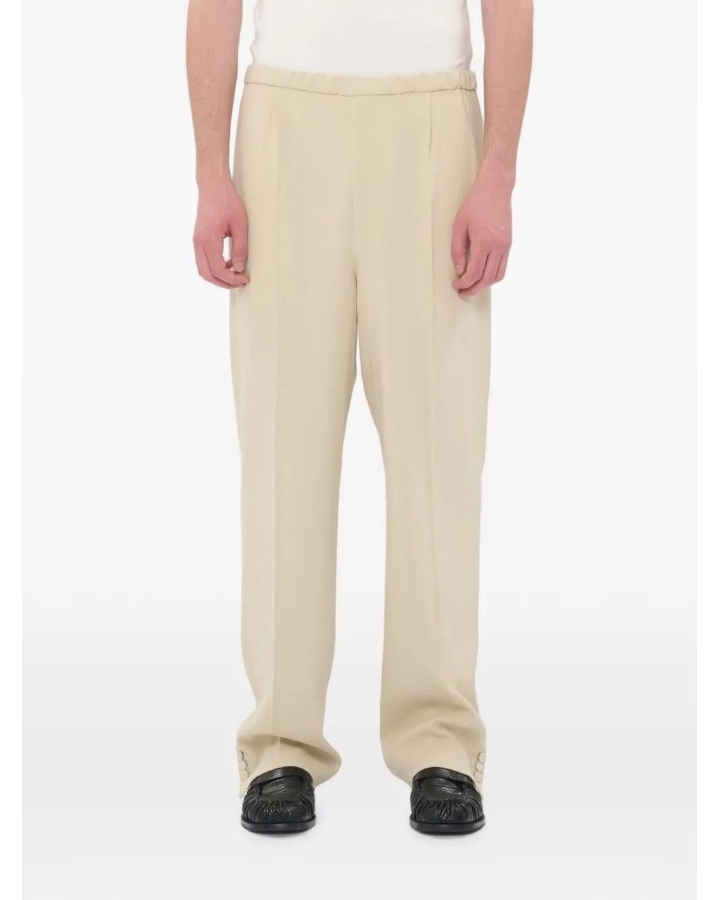 Magliano Natural X 247 Panta Boxer Pleated Button-Cuff Trousers for men