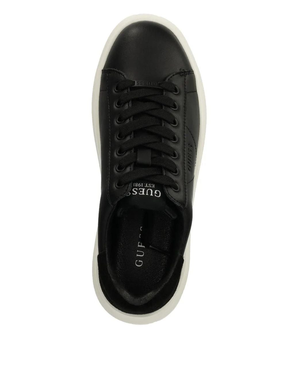 Guess Black Logo-Debossed Sneakers