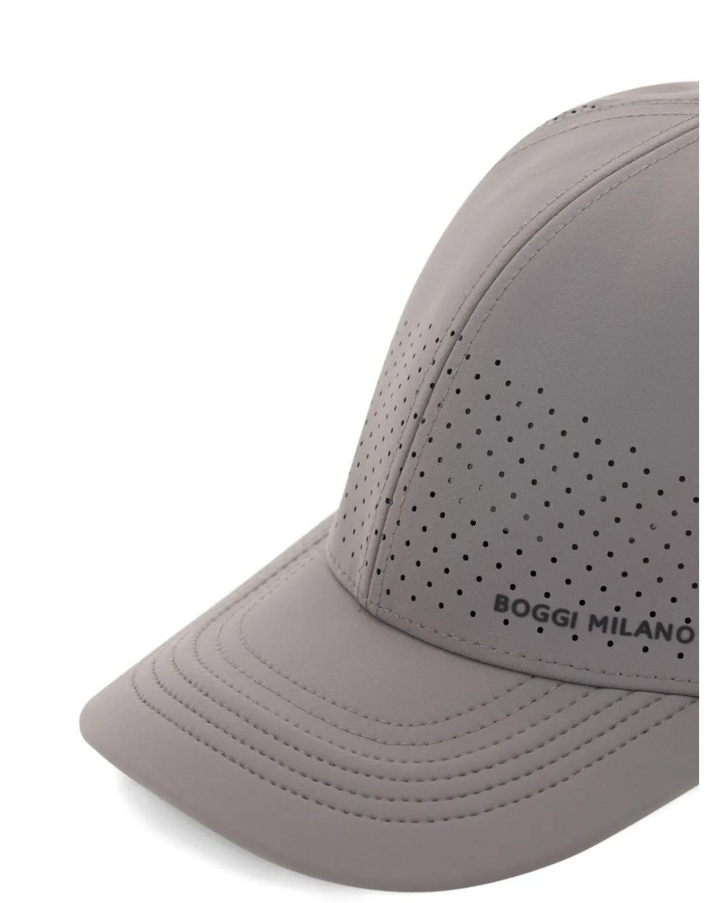 Boggi Gray Casquette À Design Perforé for men