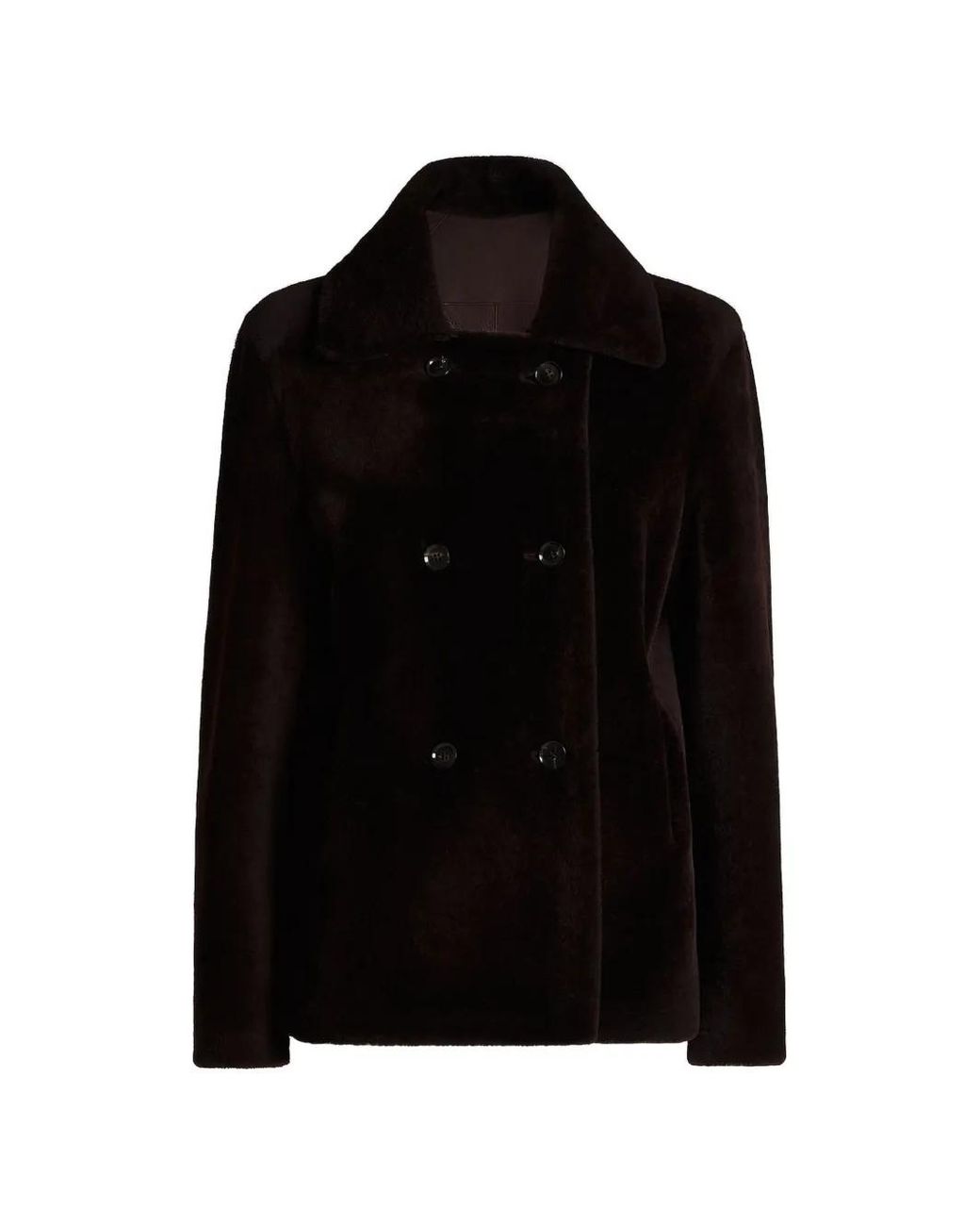 Kiton Brown Reversible Double-Breasted Jacket