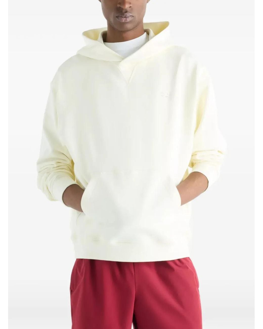 New Balance White Athletics French Terry Hoodie for men