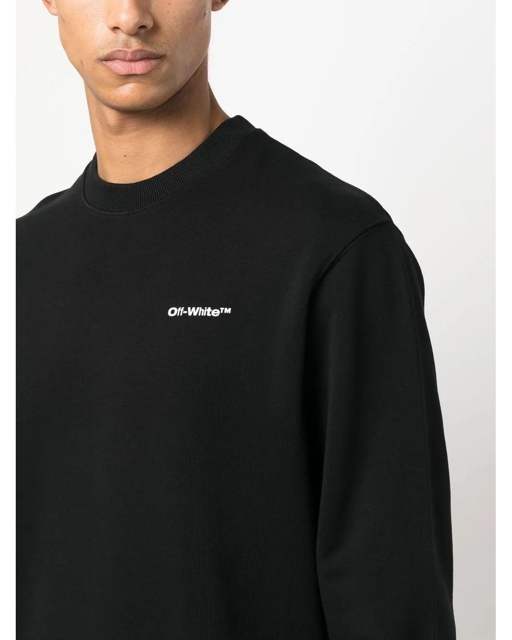 Off-White c/o Virgil Abloh Black Lunar Arrow Skate Sweatshirt for men