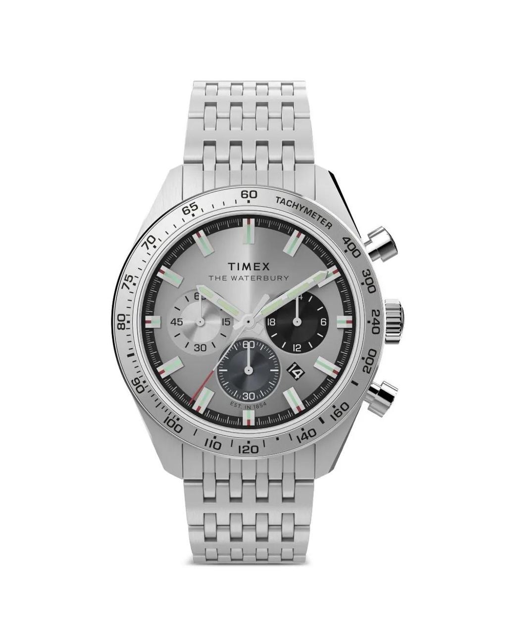 Timex Gray Waterbury Traditional Chronograph 41Mm Watch for men