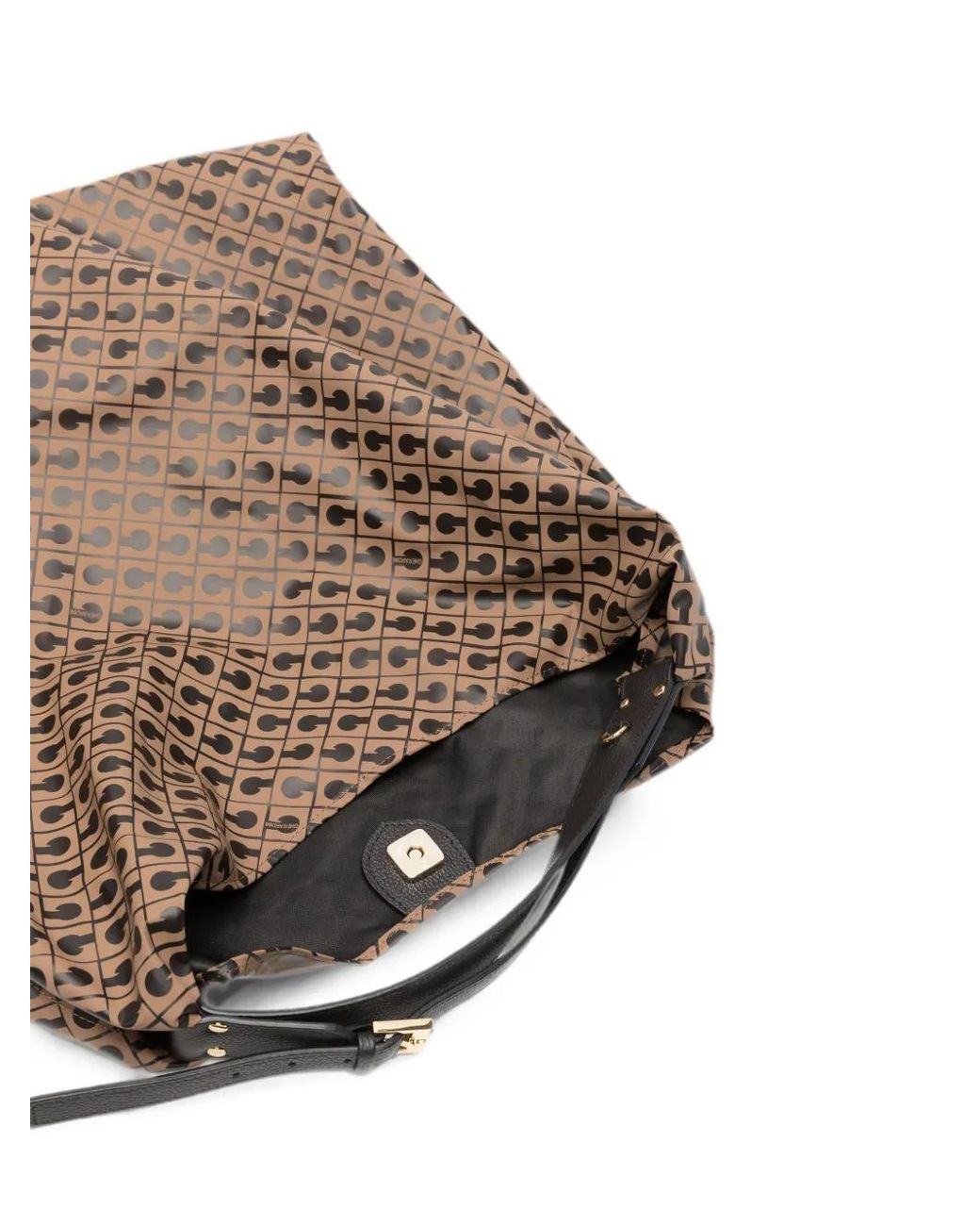 Gherardini Brown Monogram-Print Shoulder Bag