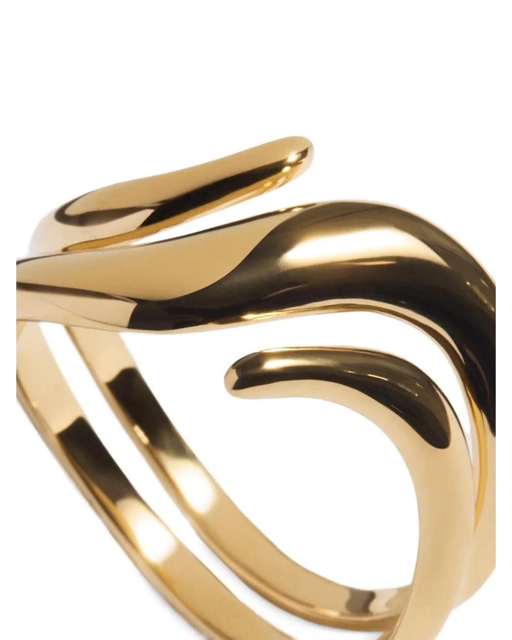 Monica Vinader Swirl Ring in het Metallic