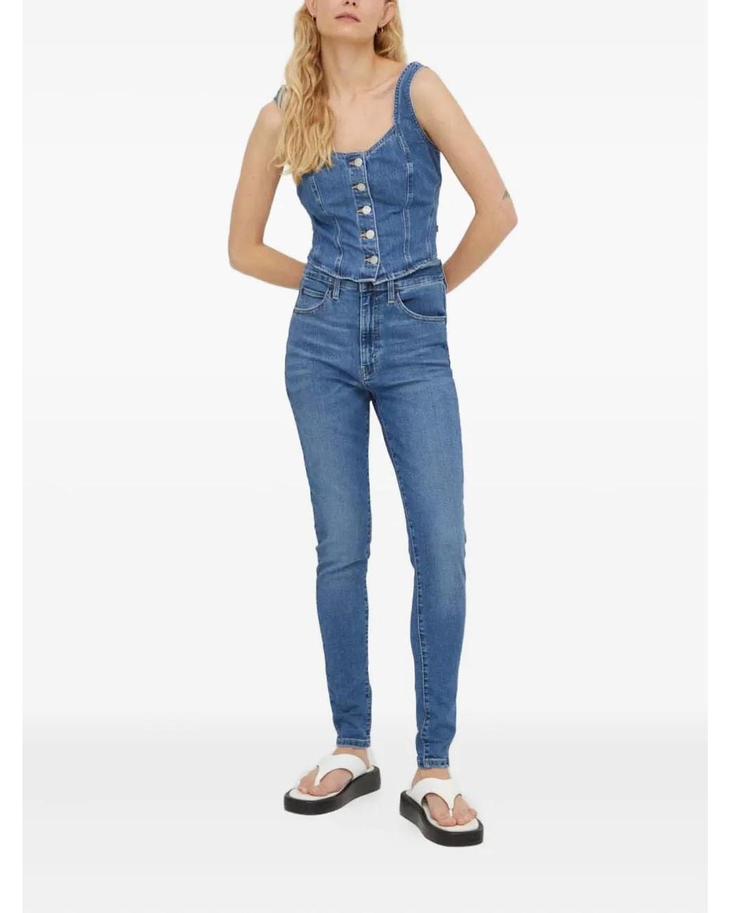 Levi's Blue Retro High Jeans