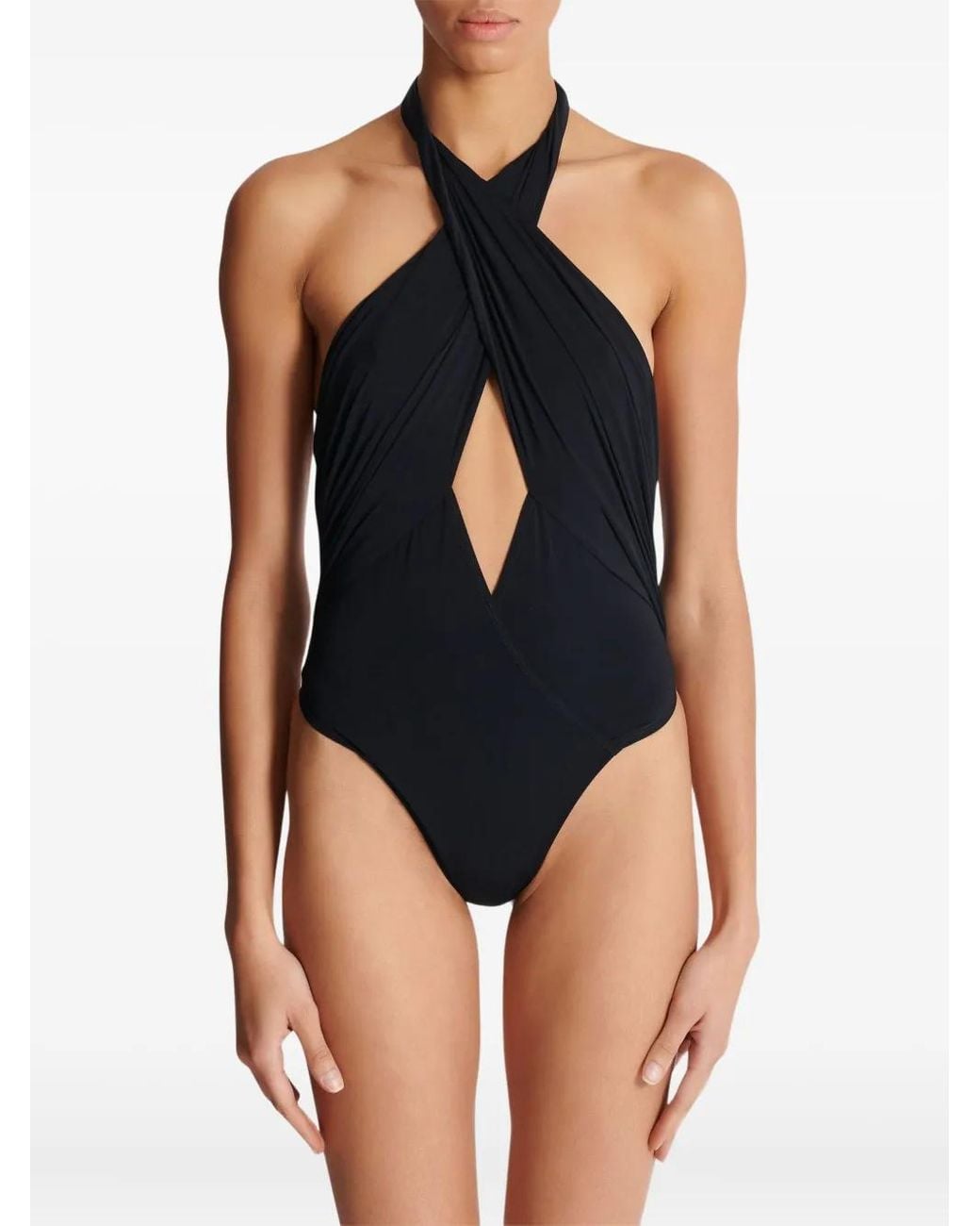 Balmain Badpak Met Halternek in het Blue