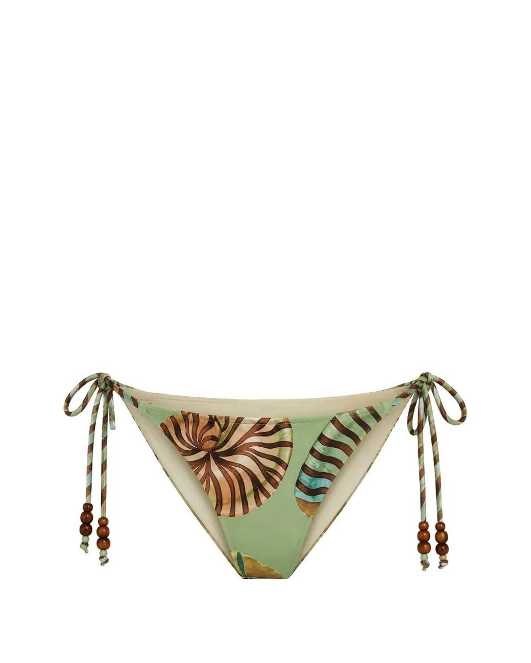 Farm Rio Metallic Bas De Bikini À Ornements De Perles