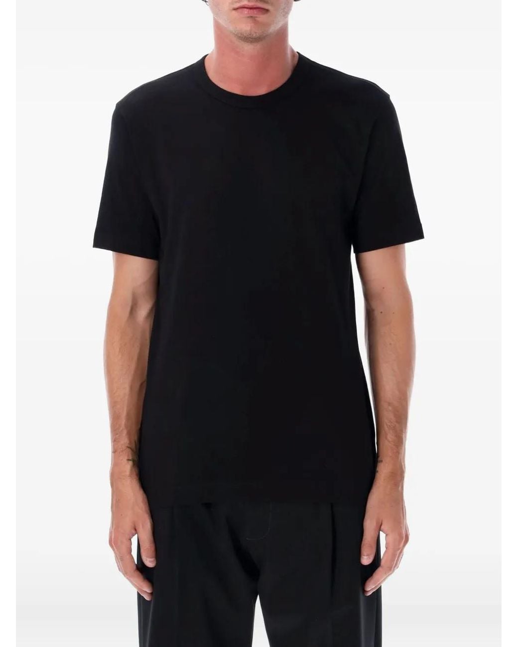 Comme des Garçons Black Logo-Lettering T-Shirt for men
