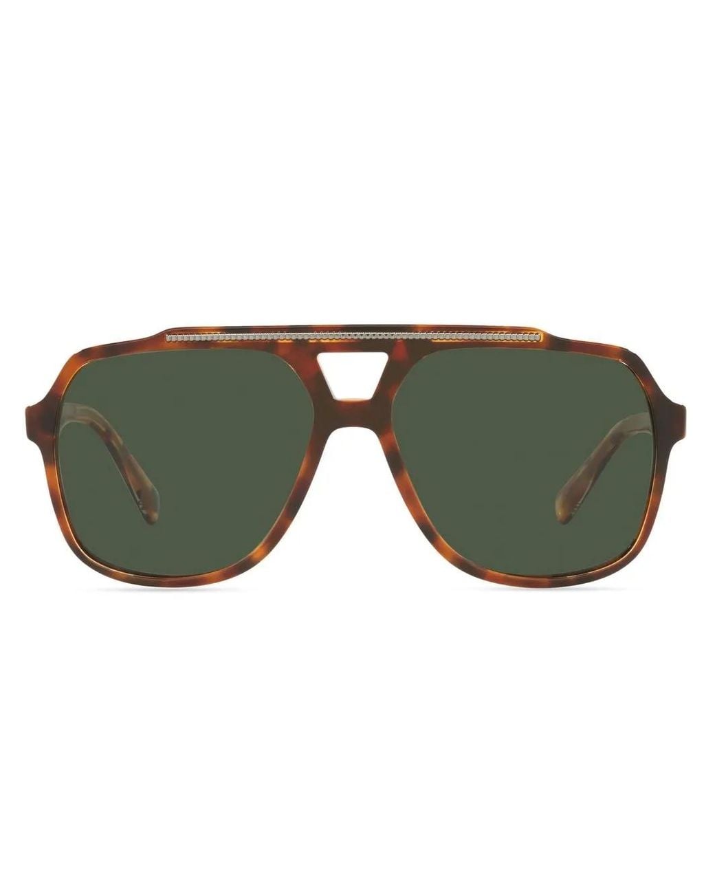 Dolce & Gabbana Green Dg4388 Pilot-Frame Sunglasses for men
