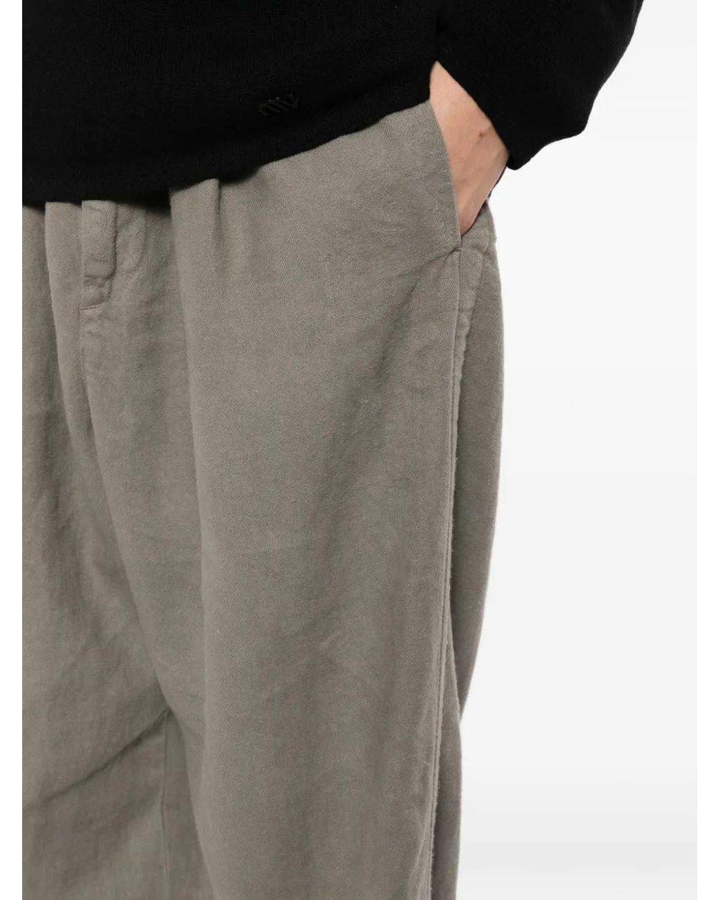 Massimo Osti Studio Black Logo-Patch Track Pants for men
