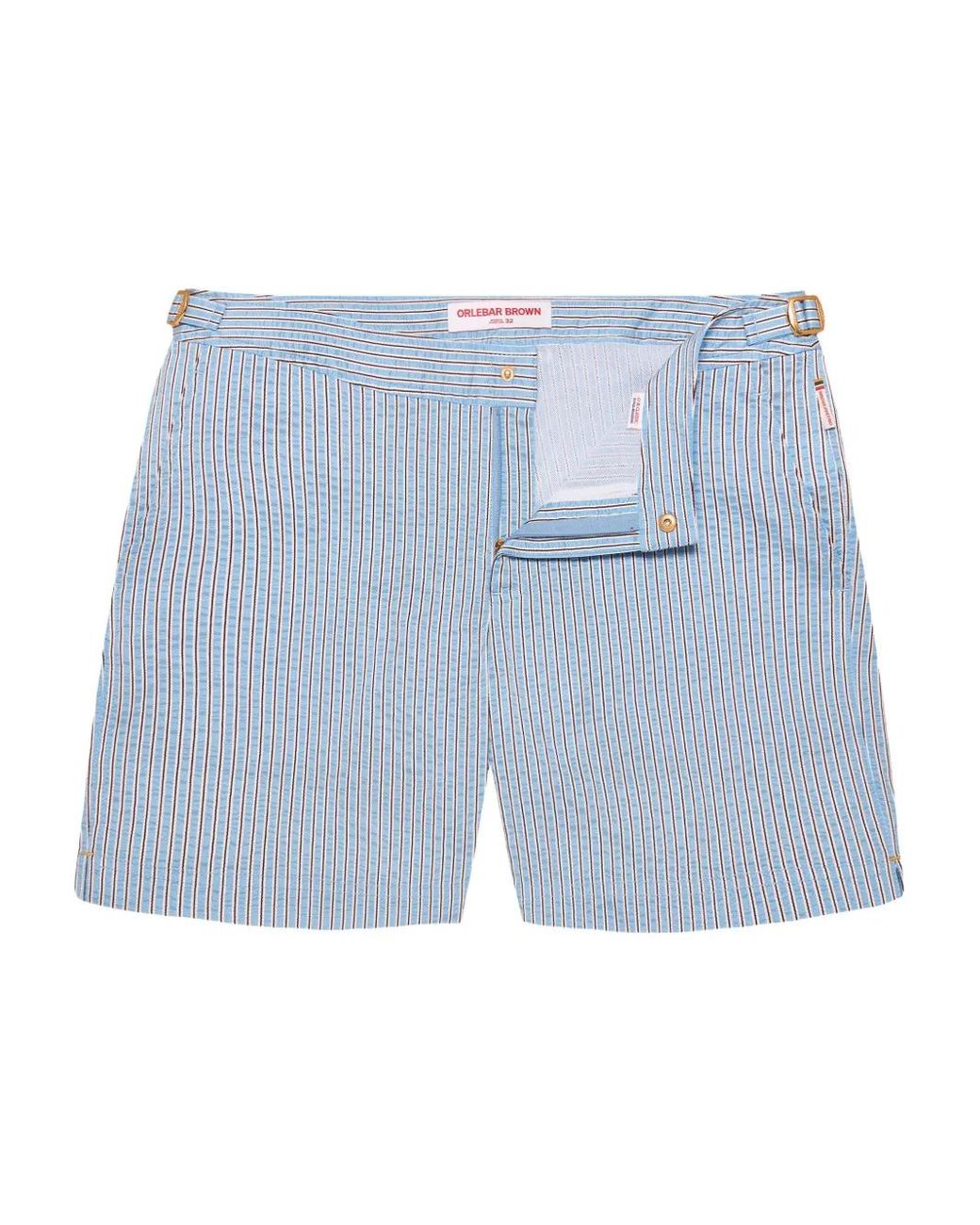Orlebar Brown Blue Striped Swim Shorts for men