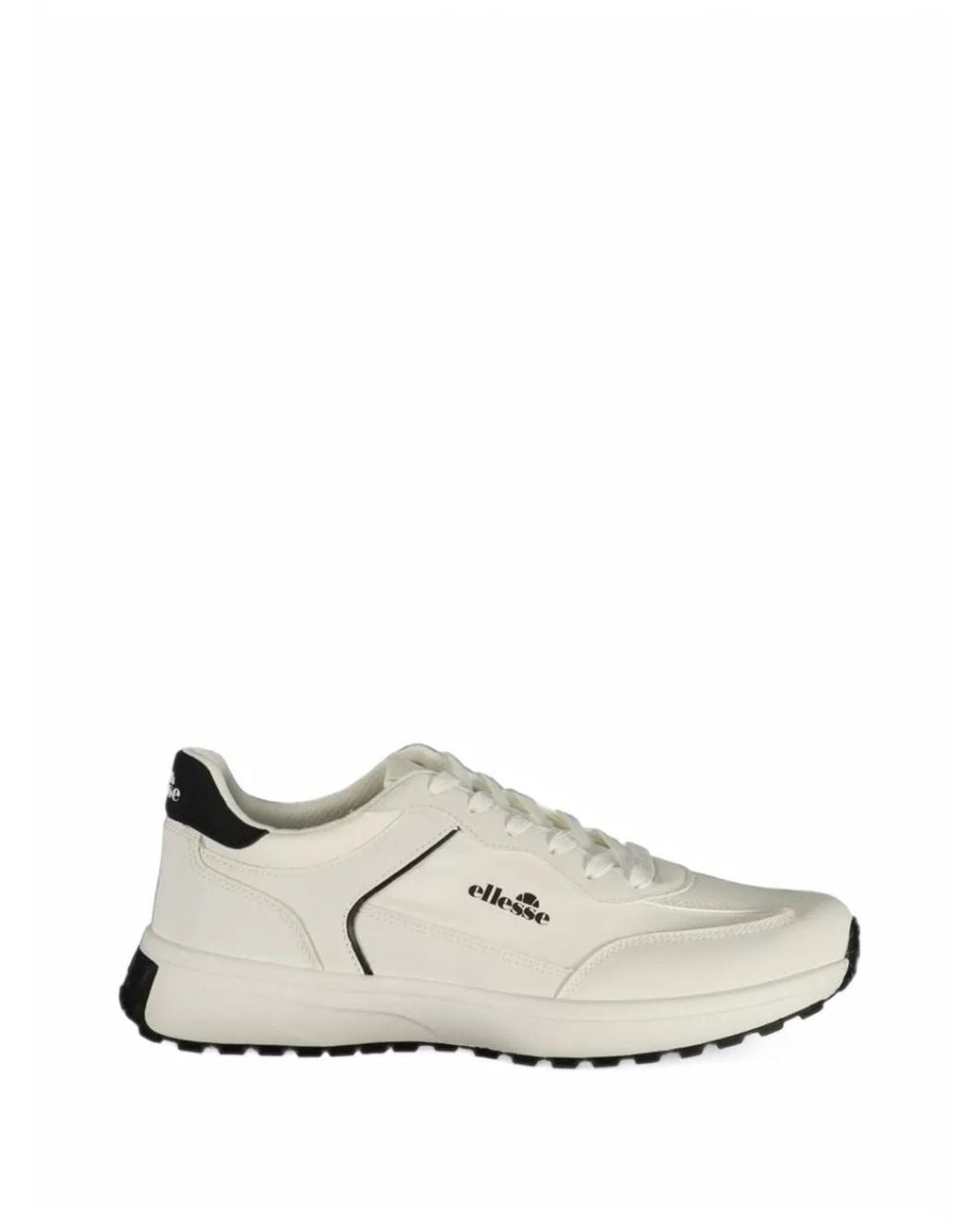 Ellesse White Logo-Print Sneakers for men
