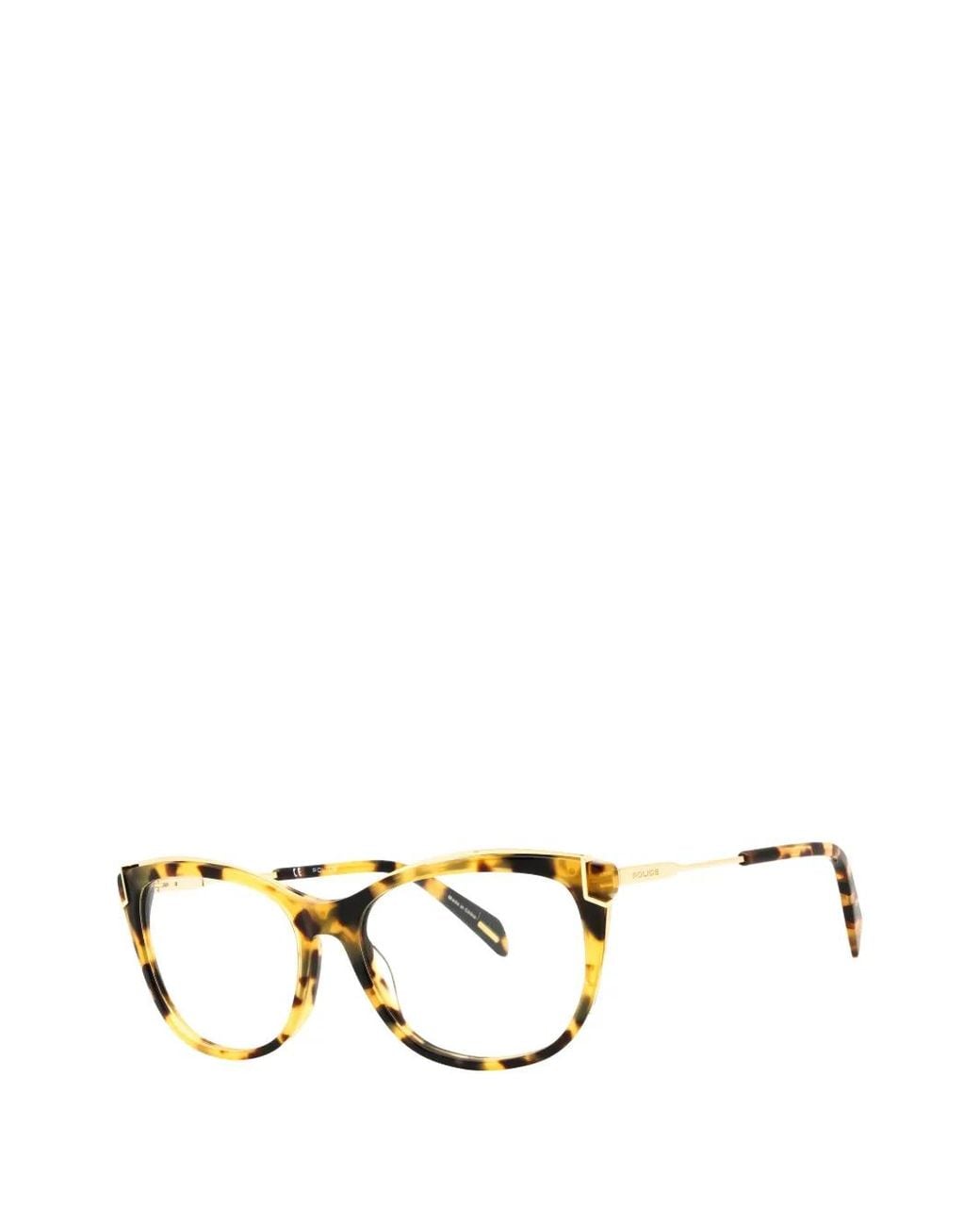 Police Metallic Lunettes De Vue À Monture Papillon