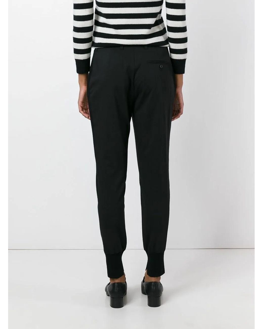3.1 Phillip Lim Black Tapered Wool Joggers