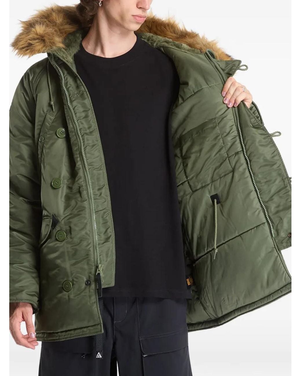 Alpha Industries Green Veste Militaire N-3B Heritage for men