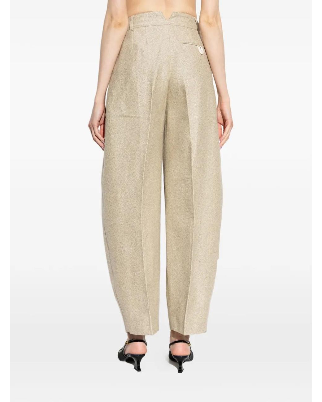Jacquemus Natural The Ovalo Curved Pants