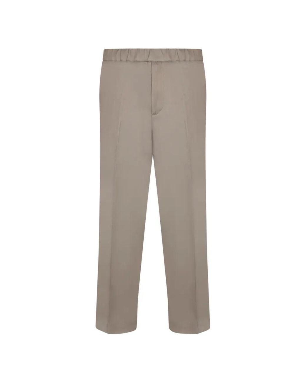 Costumein Gray Pantalon Plissé À Taille Élastiquée for men