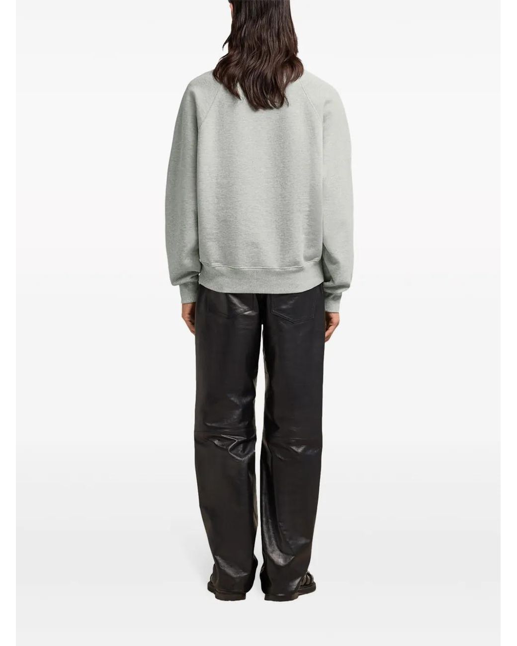 AMI Gray Small Ami De Coeur Sweatshirt