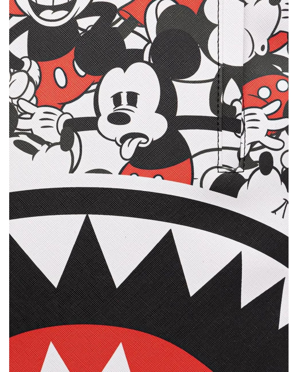 Sprayground White X Mickey Mouse Zip-Fastening Backpack