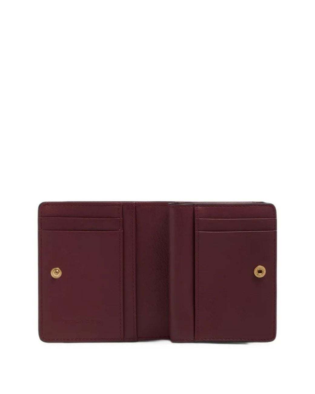Piquadro Brown Portefeuille En Cuir À Design Pliant