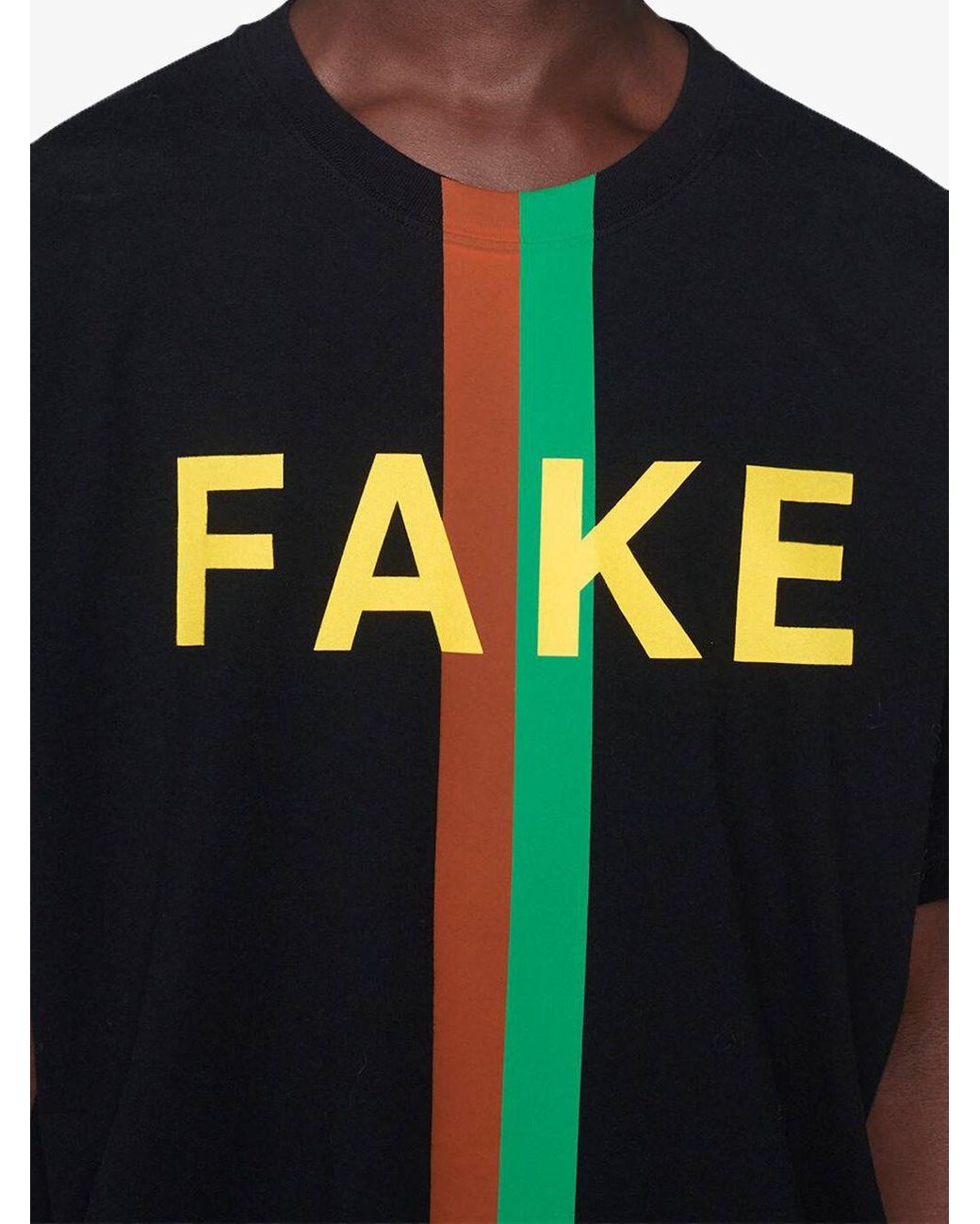 Camiseta con estampado Fake/Not Gucci de hombre | Lyst